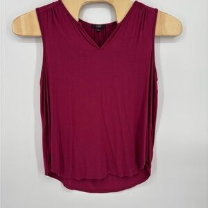 NYDJ V-Neck Sleeveless Tank Top in Wine